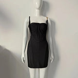 Strap Bandages Dress Women 2022 Sexy Sleeveless Bodycon Clothes Club Celebrity Party