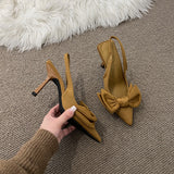 Zingj New 2024 Summer Single Shoe With Pointed Heels-Outfit