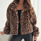 Faux Fur Leopard Jacket- Outfit