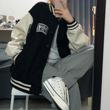 Autumn Winter Fashion Bomber Jackets for Women Streetwear Baseball Uniform Oversized Coat Harajuku Loose Korean