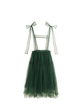 Vintage Ball Gown Dress Women Sleeveless Off Shoulder Suspender Dress Fashion Elegant Gauze Design A-line Mid Long