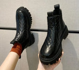Women's 2022 Winter Fashion Plus Velvet Platform Boots Casual Snow Boots Non Slip Chelsea Boots Botines
