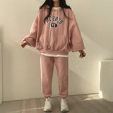 Women Letter Printed Loose Solid Sweatshirt Oversized Harajuku Hoodie New Autumn Winter Casual Fashion Pullover Warm