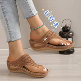 Cool Slippers Women 2025 Summer New Large-Size Hollow Metal Thick Bottom Cold Slippers