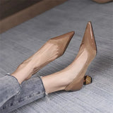 shoes women's retro 2022 new fashion pointed toe suede shallow mouth one pedal commuter high heels professional