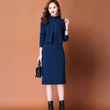 And Winter With Coat Knitted Dress Women's Long-Tender Large-Size Loose 100-Folded Cashmere Sweater Dress