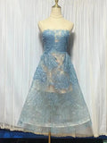 Sheer Lace Layered Strapless Midi Dress- Outfit