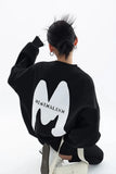 Women Letter Printing Sweatshirts Oversize Long Sleeve O Neck Loose Pullovers Female Tops Autumn
