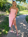 Women Spaghetti Strap Bandage Dress 2022 New Summer Sexy Sleeveless Backless Folds Celebrity Bodycon Evening Midi Party