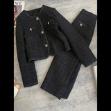 Style New Year Red Women's Suit Jacket Skirt Set Autumn and Winter Temperament Elegant Suit Coat Long Skirt Two-piece
