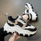 Sneakers Women Vulcanize Shoes Chunky Sneakers Reflective Platform Shoes Woman Basket Femme Dad Shoes Tenis