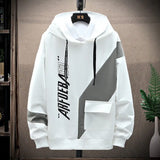 Hoodie Casual Spring Street Hoodie Sweatshirt Men Harajuku Pullover Letter Japanese Men Pocket Crew