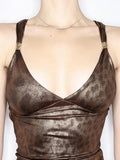 Leopard Print BacklessTank Top- Outfit
