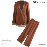 Spring New Personalized Graffiti Mesh Stitching Print Two Sets Of Fashion Set