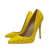 design yellow 8cm 10cm 12cm heels party shoe work sexy wedding plus size pointed toe daily wear lady pumps MD042