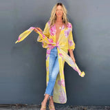 Zebra Pattern White Chiffon Tunic Plus Size Sexy Beach Wear Kimono Summer Clothing For Women Tops and Blouses Shirts