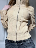 Breeze Breeze Jacket Retro Zippered Casual Jacket Women 2025 New Top