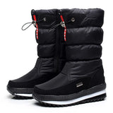 Waterproof Wedges Snow Boots for Women High Platform Cotton Boots Thickened Non-slip Plus Velvet Cotton Shoes Botas