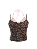 Women's Lace Patchwork Camisole Crop Top Vintage Y2k Summer Fashion Streetwear Tank Top Female Sexy Sleeveless Off Shoulder