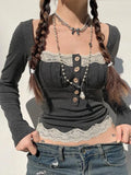 Grunge Lace Crop