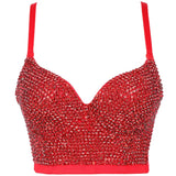 Handmade Sequin halter bustier corset crop top women summer indie tank party y2k top clubwear Cropped tube womens tops