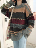 Oversize Jacquard Knit Jumper