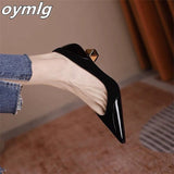 shoes women's retro 2022 new fashion pointed toe suede shallow mouth one pedal commuter high heels professional