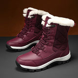 Boots Women's Shoes 2025 New Plus Thick Autumn Winter Women's Boots Sports Leisure Warm Cotton