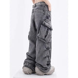 Acid Washed Baggy Cargo JeansOutfit