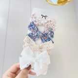 New Printed Bowknot Hair Clips For Cute Girls Lace Handmade Hairpins Boutique Barrettes Headwear Kids Hair