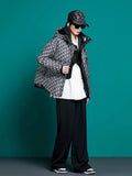 Leopard-print Women's Down Jacket Short 2023 New Fashion Winter Coat Female White Duck Down Thicken Warmth