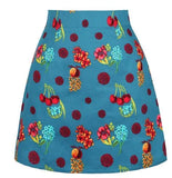 Harajuku A Line Skirt Beach Women Summer Runway Floral Printed Western Girl Y2K Punk Ladies 50s Party Mini