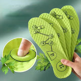 Deodorant Insole Shoe Pads Palmilha 3D Foot Acupressure Insole Men Women Soft Breathable Sports Cushion