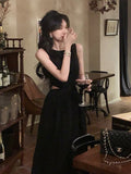 Fashion Sleeveless Bandage Slash Neck Sexy Elegent Prom Midi Dress for Women Party Female Clothes Vestidos Summer