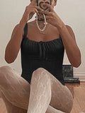 Tie Front Satin Corset Top- Outfit