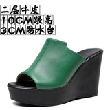 Waterproof Table Thick Bottom Slippers High Slope And Fitting Room Slippers Ultra-High Heel Night Shop Show Loose Girl Cold
