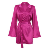 2022 Spring Summer Women's Suit with Belt Halter Chic Top Wide Leg Pants Satin Jacket 2 Piece Sets Skirt Business