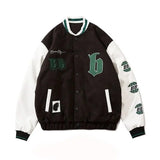New Spring Retro Letter Embroidered Jackets Coat Men's Y2K Street Hip Hop Trend Baseball Uniform Couple Casual Loose
