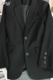 Women Modis Casual Coat Loose Office Elegant Ladies Korean Style Woman Blazers Solid Color Pink Lady Coats 2023