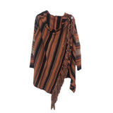 Self-Wearing Fashion Tuxedo Striped Coat Sweater