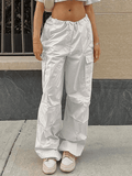 Drawstring Y2K Baggy Cargo Pants- Outfit
