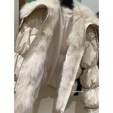 Down Coat Women Parkas Down Jacket Real Fox Fur Collar Jackets for Women 2023 Down Puffer Coats Female Clothes