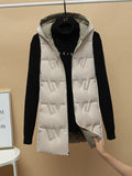 Clothes Women 2022 New Double-sided Wearing Vest Women's Medium and Long Vest Thick Coat Tops Sleeveless Cardigan