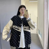 College Style Stitching Ladies Baseball Uniform High Street Jacket Lovers Loose Wild All-match Autumn New Jacket
