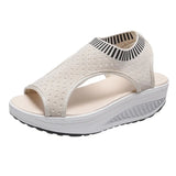 Size Sandals Women 2022 Fashion Casual Platform Sandals Women Shoes Comfort Summer Soft Sport Sandals Breathable