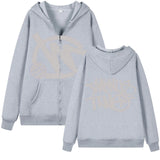 Zipper Hoodie Minus Two Pattern Printing Solid Color Oversized Clothing 2023 New Punk Harajuku Leisure Best Selling