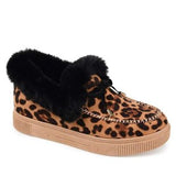 Women Winter Boots Warm Plush Velvet Ankle Snow Boots Lace Up Soft Winter Sneakers Comfortable Cotton Shoes for