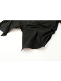 New Women's T-shirt Vintage Black Short Sleeved Crop Tops Streetwear Harajuku Y2K Casual Sexy Slim Female Clothes Tees