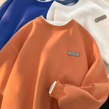 Loose Long Sleeve Pullovers Women Spring Korean 3XL Solid Color BF Sweatshirts Casual Lazy Wind Top