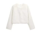 Women's Explosive Artificial Fur Coat Effect Short Jacket